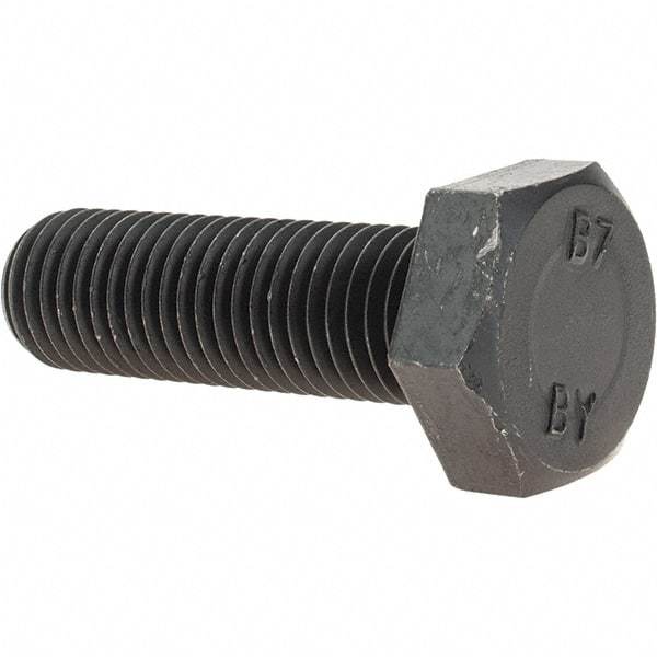 Value Collection - 3/4-10 Thread, 2-1/2" Length Under Head, Hex Head Bolt - Grade B7 Alloy Steel, Uncoated - Top Tool & Supply