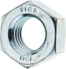 Value Collection - M14x2.00 Metric Coarse Steel Right Hand Hex Nut - 22mm Across Flats, 11mm High, Zinc-Plated Finish - Top Tool & Supply