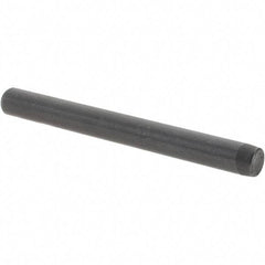 Value Collection - 1/4" Diam x 2-1/2" Pin Length Grade 8 Alloy Steel Standard Dowel Pin - Bright Finish, C 47-58 & C 60 (Surface) Hardness, 14,720 Lb (Double Shear), 7,360 Lb (Single Shear) Breaking Strength, 1 Beveled & 1 Rounded End - Top Tool & Supply