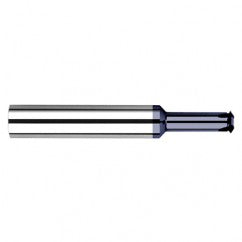 0.1350″ Cutter Diameter × 0.5000″ (1/2″) Reach Carbide Single Form #10 Thread Milling Cutter, 4 Flutes, AlTiN Coated - Top Tool & Supply