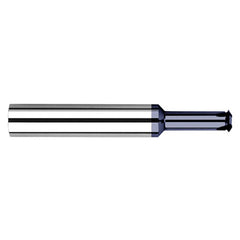 ‎0.3880″ Cutter Diameter × 1.2500″ (1-1/4″) Reach Carbide Single Form 1/2″ Thread Milling Cutter, 4 Flutes, AlTiN Coated - Exact Industrial Supply