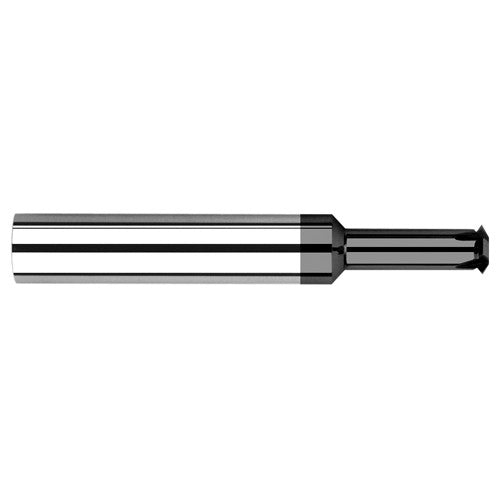 0.0540″ Cutter Diameter × 0.2500″ (1/4″) Reach Carbide Single Form #1 Thread Milling Cutter, 2 Flutes, Amorphous Diamond Coated - Exact Industrial Supply