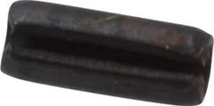 Made in USA - 3/32" Diam x 1/4" Long Slotted Spring Pin - Grade 1070-1090 Alloy Steel, Black Oxide Finish - Top Tool & Supply