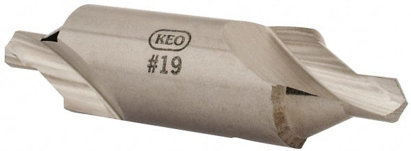 Keo - #19 Bell Cut 60° Incl Angle High Speed Steel Combo Drill & Countersink - Top Tool & Supply