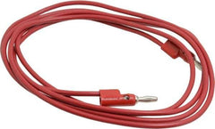 Pomona - Red Electrical Test Equipment Banana Plug - Use with 1581, 2854 Banana Plugs, Standard Banana Plugs - Top Tool & Supply