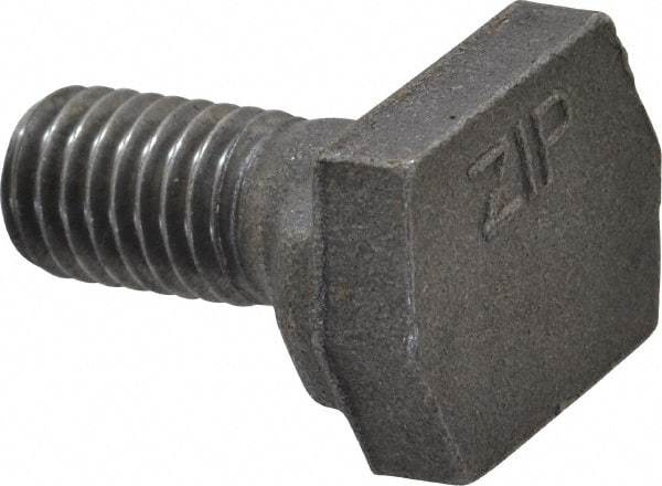 Value Collection - 1/2-13, 1" Thread Length, 1/2" Slot Width, Uncoated, Steel T Slot Bolt - 1-1/4" Length Under Head, Grade C-1045, 5, 7/8" Head Width x 9/32" Head Height - Top Tool & Supply