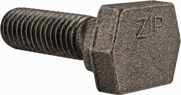 Value Collection - 1/2-13, 1" Thread Length, 1/2" Slot Width, Uncoated, Steel T Slot Bolt - 1-3/4" Length Under Head, Grade C-1045, 5, 7/8" Head Width x 9/32" Head Height - Top Tool & Supply