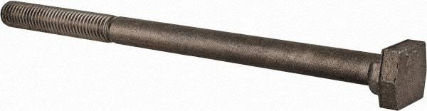 Value Collection - 1/2-13, 2-1/2" Thread Length, 1/2" Slot Width, Uncoated, Steel T Slot Bolt - 8" Length Under Head, Grade C-1045, 5, 7/8" Head Width x 9/32" Head Height - Top Tool & Supply