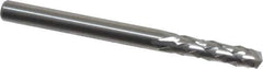 Accupro - 1/8" Diam, 1/2" LOC, Drill Point End, Solid Carbide Diamond Pattern Router Bit - Right Hand Cut, 1-1/2" OAL, 1/8" Shank Diam, Use on Fiberglass - Top Tool & Supply