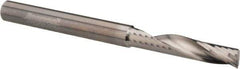 Accupro - 1/4" Cutting Diam x 1-1/4" Length of Cut, 1 Flute, Upcut Spiral Router Bit - Uncoated, Right Hand Cut, Solid Carbide, 3" OAL x 1/4" Shank Diam, Single Edge, 22° Helix Angle - Top Tool & Supply