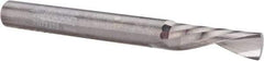 Accupro - 1/4" Cutting Diam x 3/4" Length of Cut, 1 Flute, Downcut Spiral Router Bit - Uncoated, Right Hand Cut, Solid Carbide, 2-1/2" OAL x 1/4" Shank Diam, Single Edge, 21° Helix Angle - Top Tool & Supply