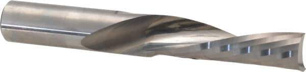 Accupro - 1/2" Cutting Diam x 1-5/8" Length of Cut, 1 Flute, Downcut Spiral Router Bit - Uncoated, Right Hand Cut, Solid Carbide, 3-1/2" OAL x 1/2" Shank Diam, Single Edge, 21° Helix Angle - Top Tool & Supply