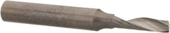 Accupro - 5/32" Cutting Diam x 9/16" Length of Cut, 1 Flute, Upcut Spiral Router Bit - Uncoated, Right Hand Cut, Solid Carbide, 2" OAL x 1/4" Shank Diam, Single Edge, 21° Helix Angle - Top Tool & Supply