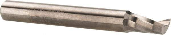 Accupro - 1/4" Cutting Diam x 3/8" Length of Cut, 1 Flute, Upcut Spiral Router Bit - Uncoated, Right Hand Cut, Solid Carbide, 2" OAL x 1/4" Shank Diam, Single Edge, 21° Helix Angle - Top Tool & Supply