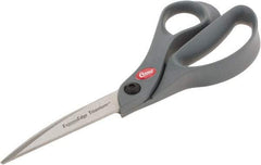 Clauss - 3-1/4" LOC, 8" OAL Titanium Standard Shears - Right Hand, Glass Filled Nylon Offset Handle, For General Purpose Use - Top Tool & Supply