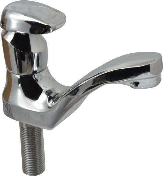 Moen - Knob Metering Handle, Round Deck Plate, Single Mount Bathroom Faucet - One Handle, No Drain, Standard Spout - Top Tool & Supply