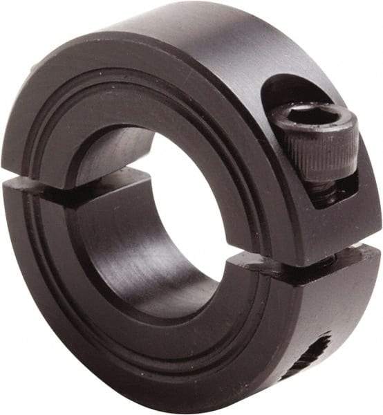 Climax Metal Products - 19mm Bore, Steel, Two Piece Clamp Collar - 1-5/8" Outside Diam - Top Tool & Supply