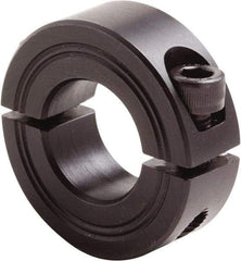 Climax Metal Products - 19mm Bore, Steel, Two Piece Clamp Collar - 1-5/8" Outside Diam - Top Tool & Supply