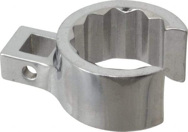 Proto - 1-1/16" 12 Point 3/8" Drive Chrome Flare Nut Crowfoot Wrench - 1-17/32" Head Diam x 25/32" Head Thickness, 1-1/2" OAL - Top Tool & Supply