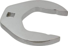 Proto - 1-15/16" 3/8" Drive Chrome Open End Crowfoot Wrench - 3.34" Head Diam x 0.38" Head Thickness - Top Tool & Supply