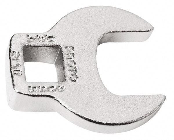 Proto - 2-7/16" 3/8" Drive Chrome Open End Crowfoot Wrench - 4.15" Head Diam x 1/2" Head Thickness - Top Tool & Supply