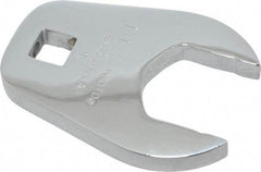 Proto - 1-1/4" 1/2" Drive Full Polish Chrome Open End Crowfoot Wrench - 2-15/32" Head Diam x 3/8" Head Thickness, 2-23/64" OAL - Top Tool & Supply