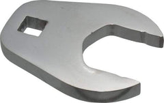 Proto - 1-3/8" 1/2" Drive Full Polish Chrome Open End Crowfoot Wrench - 2-23/32" Head Diam x 3/8" Head Thickness, 2-47/64" OAL - Top Tool & Supply