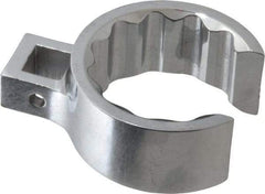 Proto - 1-11/16" 12 Point 1/2" Drive Full Polish Chrome Flare Nut Crowfoot Wrench - 2-5/16" Head Diam x 1" Head Thickness, 3" OAL - Top Tool & Supply