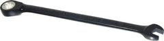 Proto - 1/4" 12 Point Combination Wrench - 15° Head Angle, 5" OAL, Steel, Black Chrome Finish - Top Tool & Supply