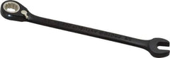 Proto - 3/8" 12 Point Combination Wrench - 15° Head Angle, 6-1/4" OAL, Steel, Black Chrome Finish - Top Tool & Supply