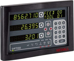 Newall - 3 Axes, Microsyn 2G & Spherosyn 2G Compatible DRO Counter - LED Display, Programmable Memory - Top Tool & Supply