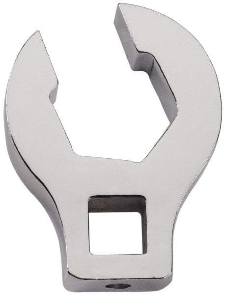 Proto - 7/16" 6 Point 3/8" Drive Chrome Flare Nut Crowfoot Wrench - 29/32" Head Diam x 1/4" Head Thickness, 1-1/2" OAL - Top Tool & Supply