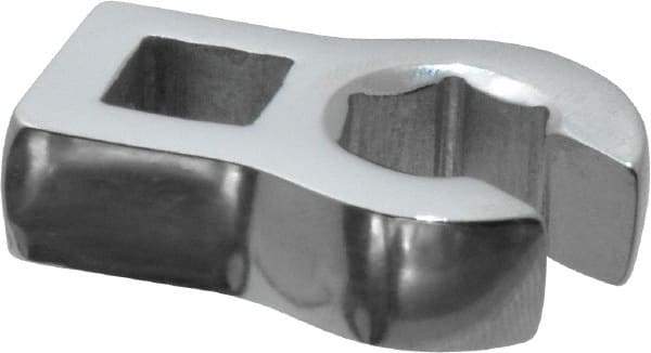 Proto - 12mm 6 Point 3/8" Drive Chrome Flare Nut Crowfoot Wrench - 1-3/32" Head Diam x 1/4" Head Thickness, 1-1/2" OAL - Top Tool & Supply