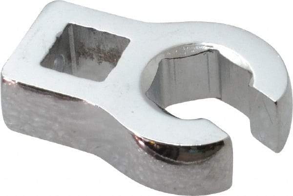 Proto - 13mm 6 Point 3/8" Drive Chrome Flare Nut Crowfoot Wrench - 1-3/32" Head Diam x 1/4" Head Thickness, 1-9/16" OAL - Top Tool & Supply