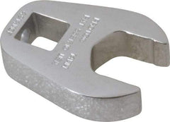 Proto - 14mm 3/8" Drive Chrome Crowfoot Wrench - 1-3/16" Head Diam x 1/4" Head Thickness, 1-1/2" OAL - Top Tool & Supply