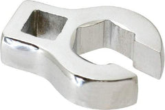 Proto - 15mm 6 Point 3/8" Drive Chrome Flare Nut Crowfoot Wrench - 1-11/32" Head Diam x 1/4" Head Thickness, 1-11/16" OAL - Top Tool & Supply