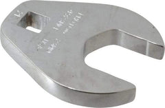 Proto - 23mm 3/8" Drive Chrome Crowfoot Wrench - 2-1/32" Head Diam x 1/4" Head Thickness, 2-11/32" OAL - Top Tool & Supply