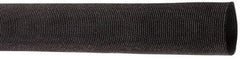 Techflex - 0.83" ID Black Woven Sleeving for Hoses - 50' Long, -50 to 248°F - Top Tool & Supply