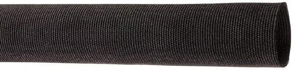 Techflex - 2.54" ID Black Woven Sleeving for Hoses - 100' Long, -50 to 248°F - Top Tool & Supply