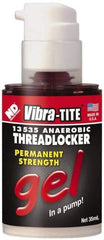 Vibra-Tite - 35 mL Bottle, Red, High Strength Gel Threadlocker - Series 135, 24 hr Full Cure Time, Hand Tool, Heat Removal - Top Tool & Supply