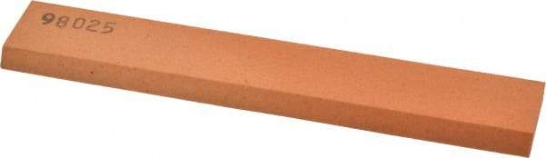 Made in USA - 6" Long x 1" Wide x 1/4" Thick, Aluminum Oxide Sharpening Stone - Rectangle, Fine Grade - Top Tool & Supply