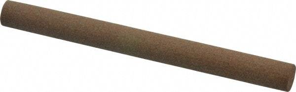 Made in USA - 4" Long x 3/8" Diam x 3/8" Thick, Aluminum Oxide Sharpening Stone - Round, Medium Grade - Top Tool & Supply