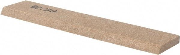 Made in USA - 5" Long x 1" Wide x 3/16" Thick, Aluminum Oxide Sharpening Stone - Rectangle, Medium Grade - Top Tool & Supply