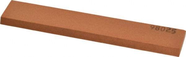 Made in USA - 5" Long x 1" Wide x 3/16" Thick, Aluminum Oxide Sharpening Stone - Rectangle, Fine Grade - Top Tool & Supply