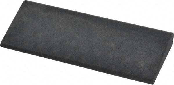 Made in USA - 4-1/2" Long x 1-3/4" Diam x 1/2" Thick, Silicon Carbide Sharpening Stone - Round, Medium Grade - Top Tool & Supply