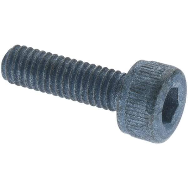 Metric Blue - M12x1.75 Metric Coarse Hex Socket Drive, Socket Cap Screw - Grade 12.9 Alloy Steel, Metric Blue Finish, Partially Threaded, 140mm Length Under Head - Top Tool & Supply