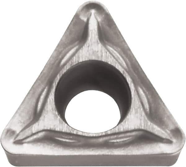 Kyocera - TCMT12121 HP Grade KW10 Carbide Indexable Drill Insert - WC/Co Finish, Triangle - Top Tool & Supply