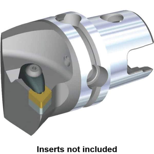 Kennametal - Left Hand Cut, Size KM50, DN.. Insert Compatiblity, Internal or External Modular Turning & Profiling Cutting Unit Head - 35mm Ctr to Cutting Edge, 50mm Head Length, Through Coolant, Series Kenclamp - Top Tool & Supply