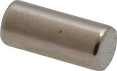 Mag-Mate - 0.22" Diam x 1/2" High Neodymium Rare Earth Magnet - 1.8 Lb Max Capacity, 200°F Max, Nickel Plated - Top Tool & Supply