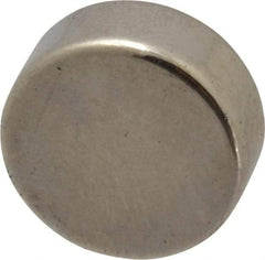 Mag-Mate - 1/2" Diam x 0.2" High Neodymium Rare Earth Magnet - 6 Lb Max Capacity, 200°F Max, Nickel Plated - Top Tool & Supply